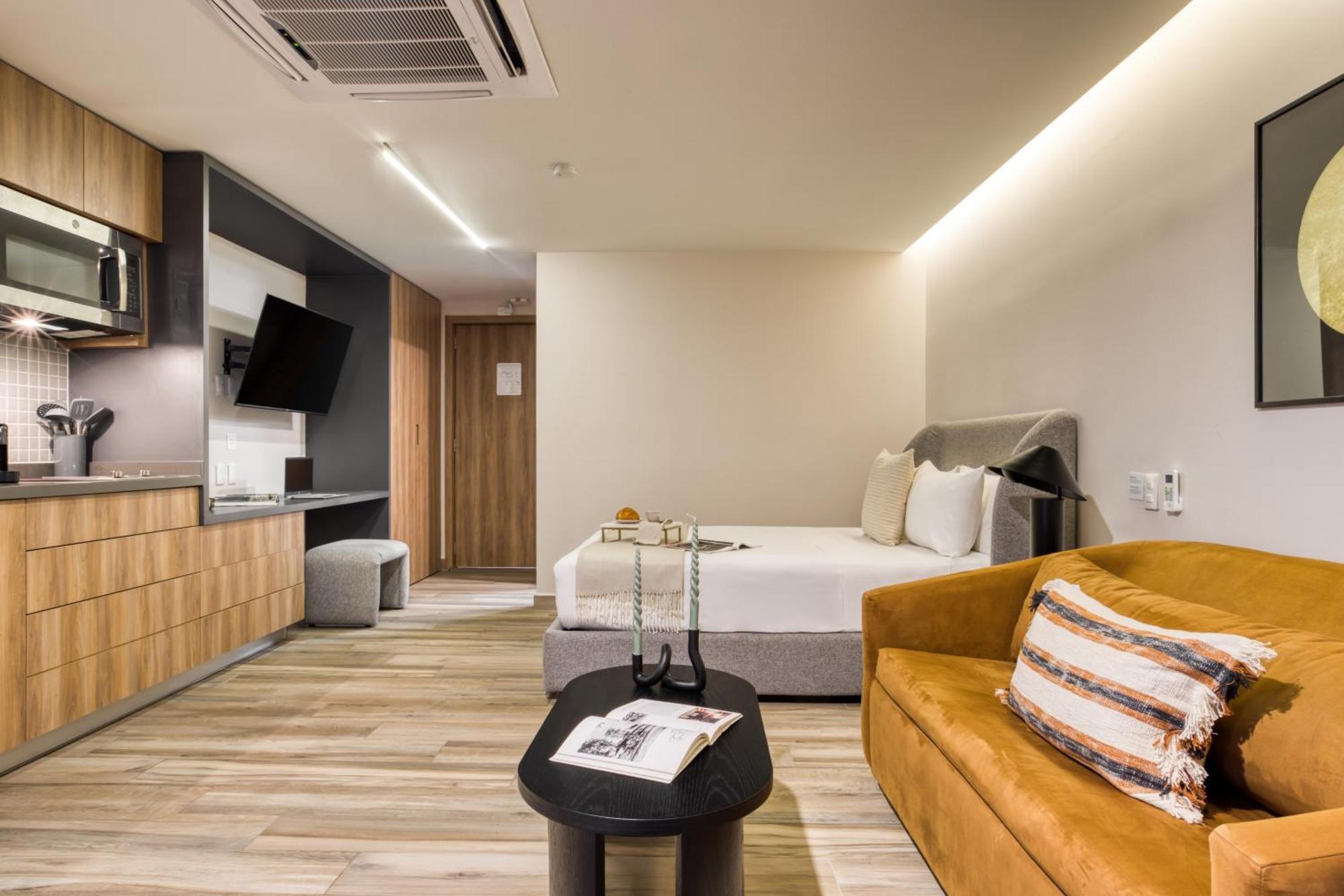 Uliv Cibeles Aparthotel Cidade do México Quarto foto